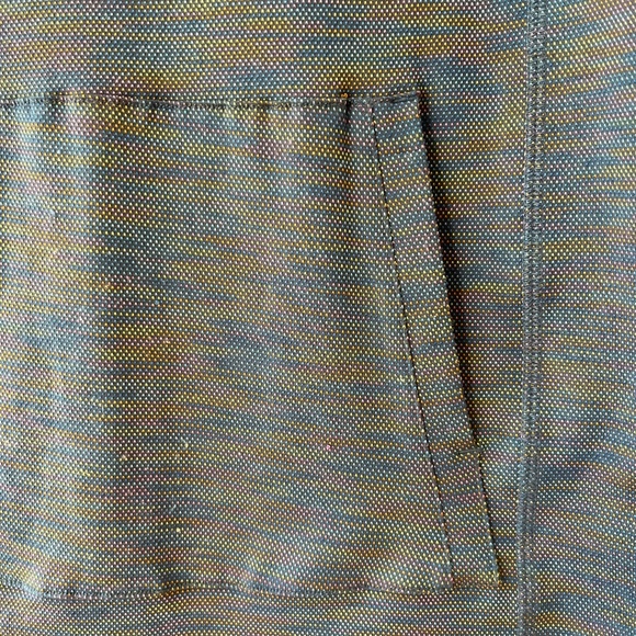 T By Talbots Sz Mp or M reg Blue Heather Space Pattern Pullover Sweatshirt - Picture 6 of 9